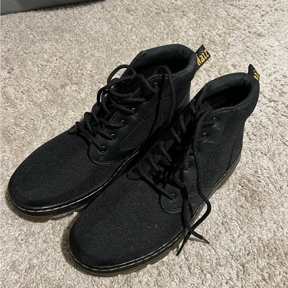 Dr. Martens Black Canvas Men's Boots